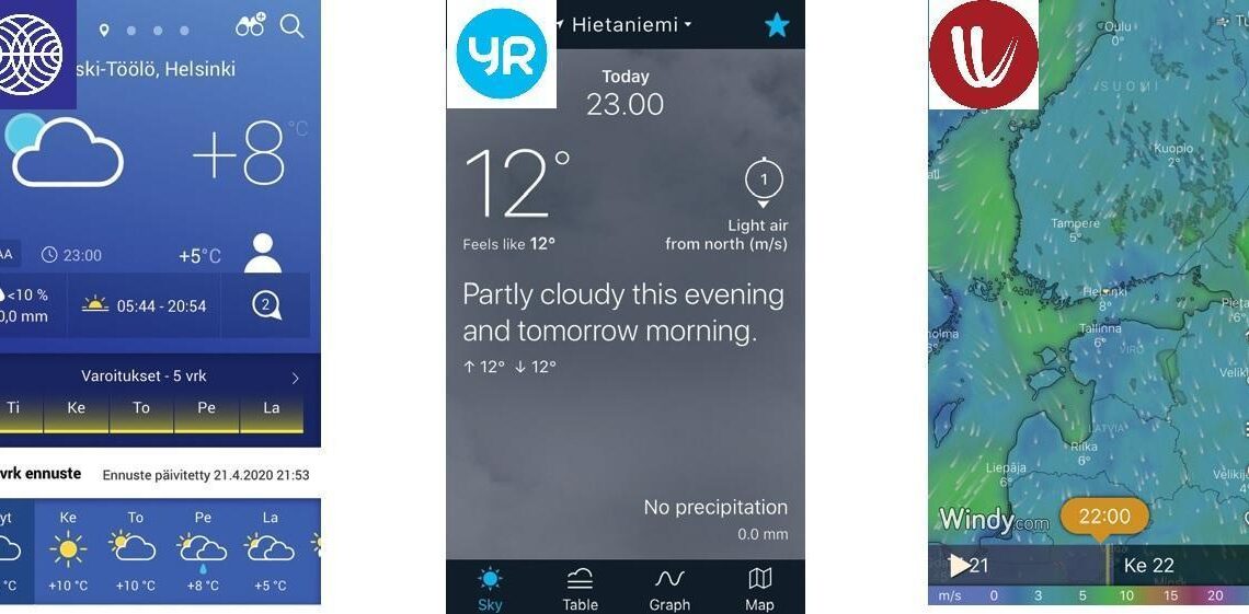 Three of the best weather apps