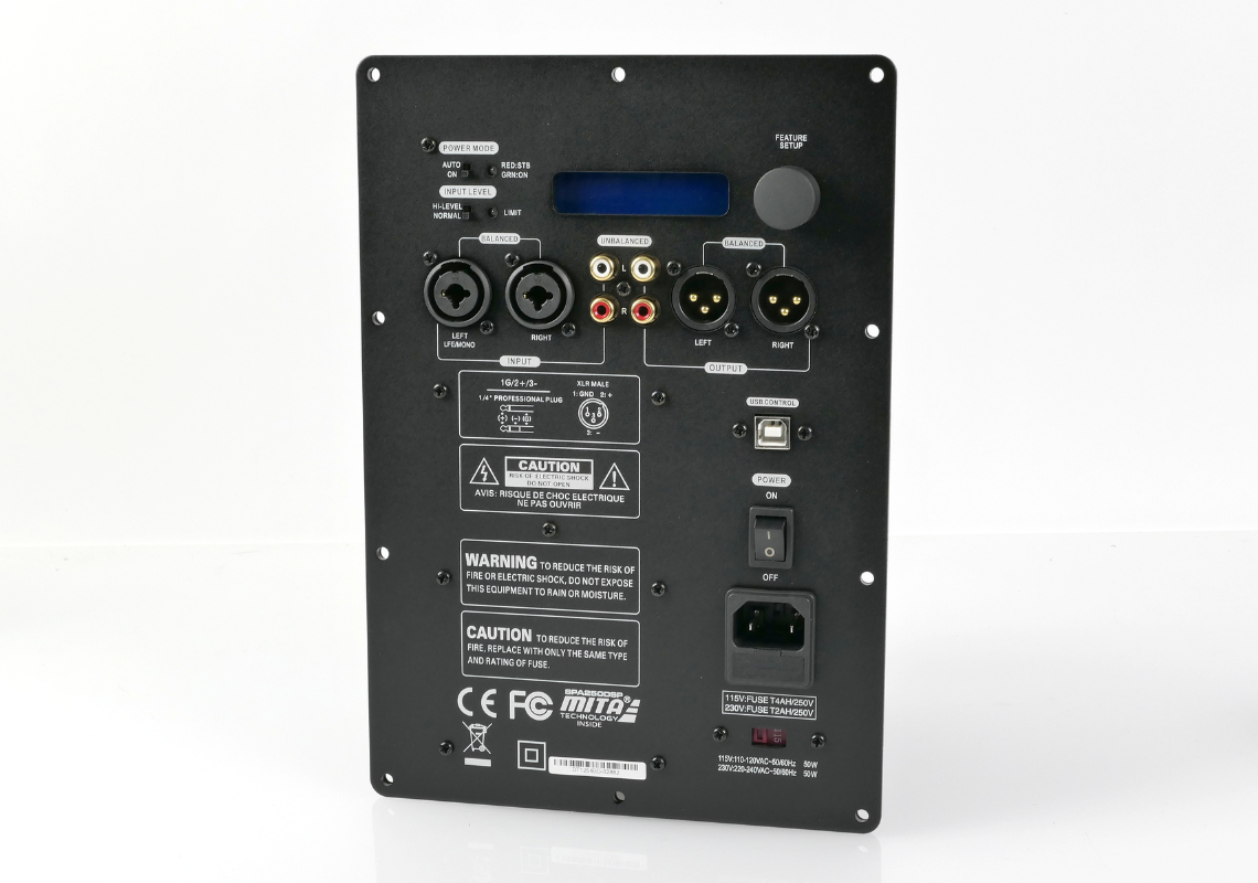 Dayton Audio SPA250DSP -subwoofer-vahvistinmoduuli – Monipuolinen subwoofer-vahvistinmoduuli DSP-ominaisuuksilla