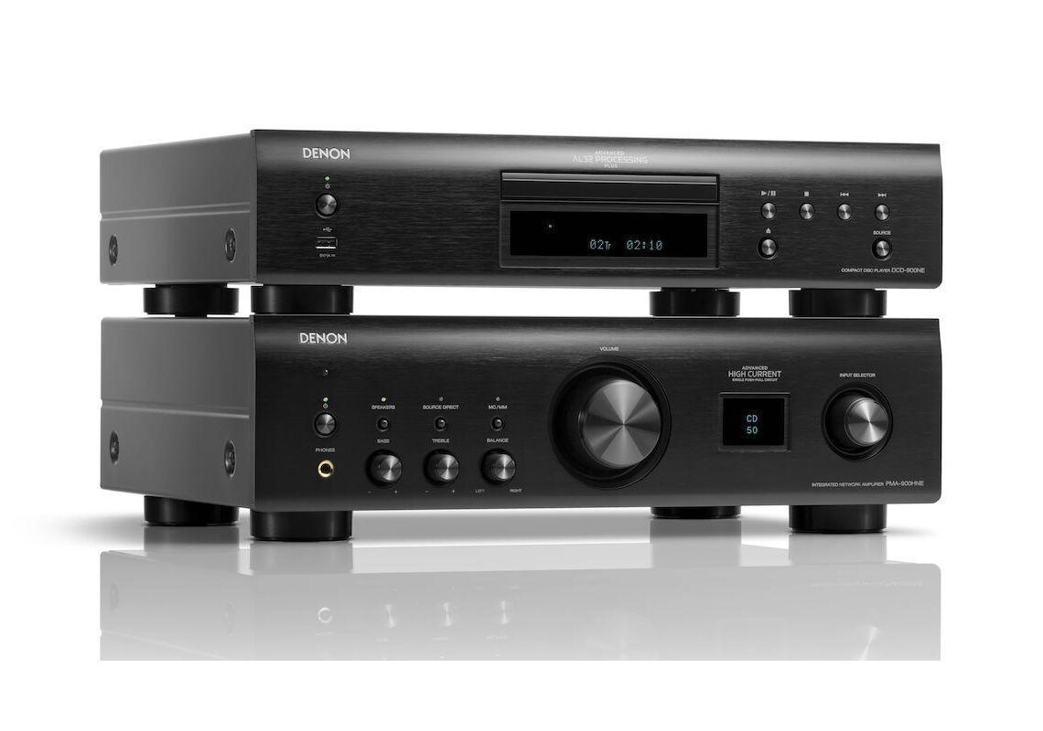 Denonilta HEOS-yhteensopiva integroitu vahvistin ja usb-liitännällä varustettu cd-soitin
