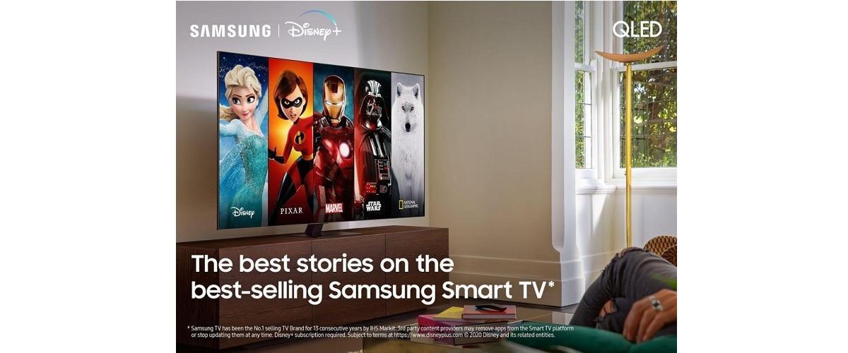 Disney+ Samsungin älytelevisioihin Pohjoismaissa