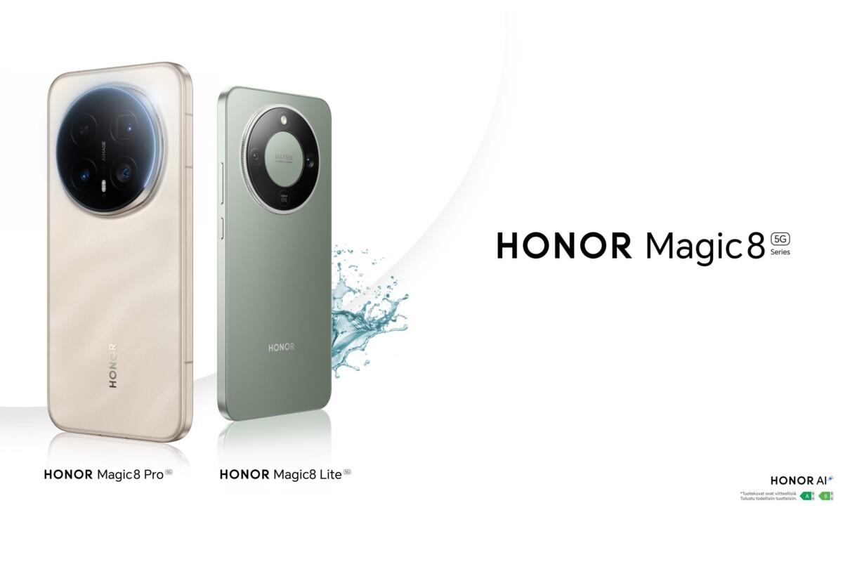 HONORilta kaksi uutta tekoälypuhelinta – Magic8 Lite ja Magic8 Pro