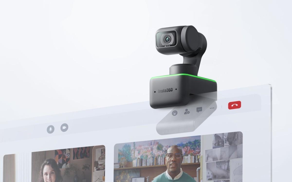 Insta 360 Link -verkkokameraa pystyy ohjaamaan eleillä