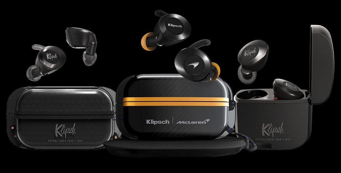 Klipsch julkisti McLaren Racingin kanssa suunnitellut täyslangattomat kuulokkeet kovaan menoon