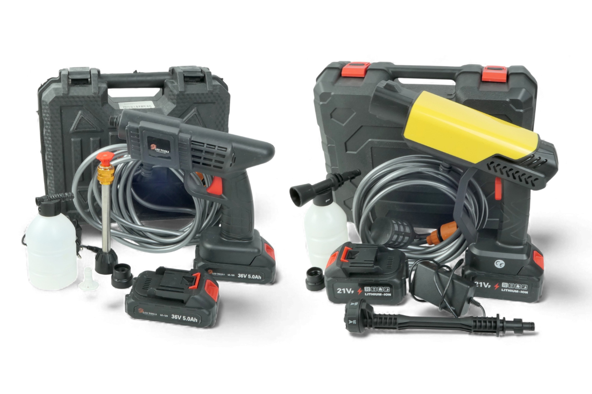 Experiment: Battery-powered hand pressure washers – more or less pressure