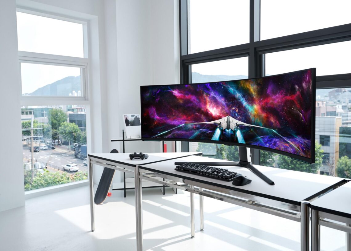 Samsung unveiled the world's first dual UHD gaming monitor: Odyssey Neo G9 57″