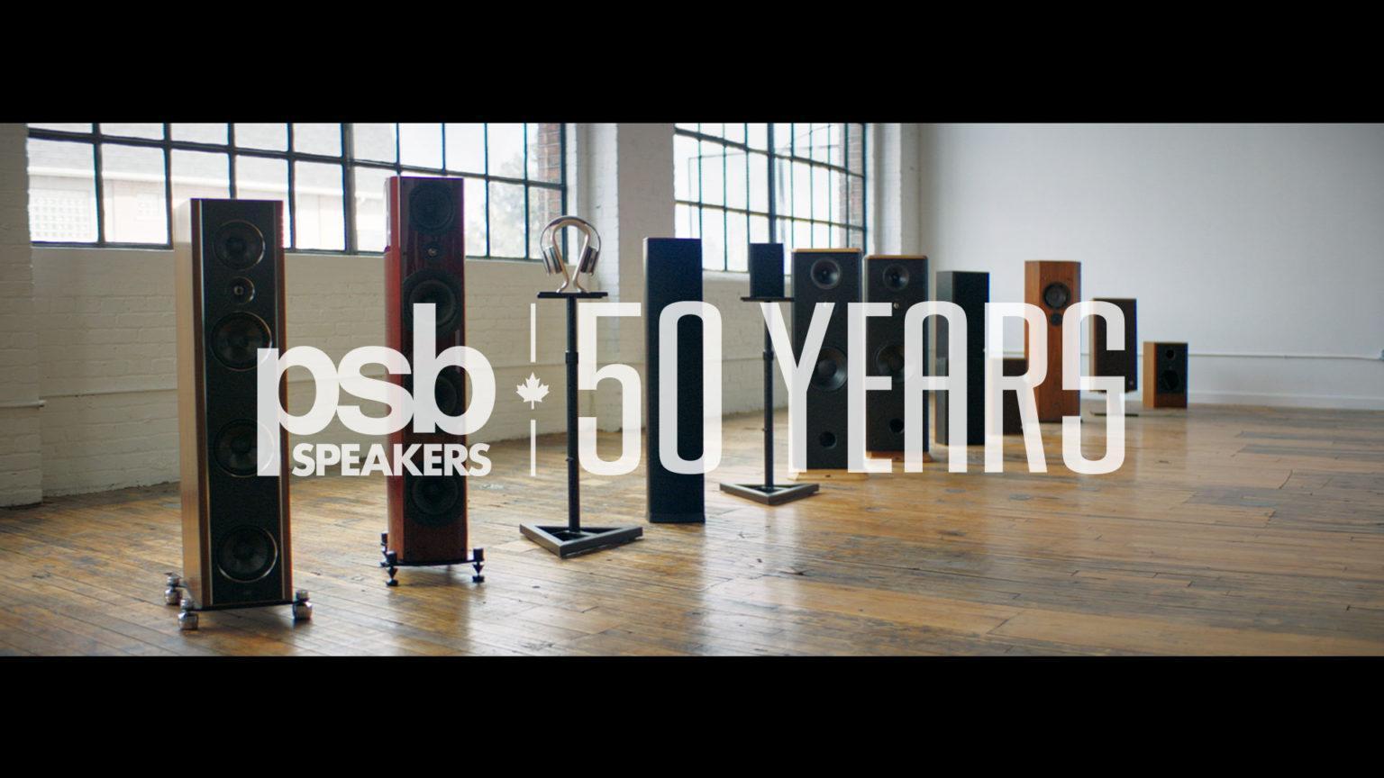 PSB Speakers celebrates 50 years of history with two videos