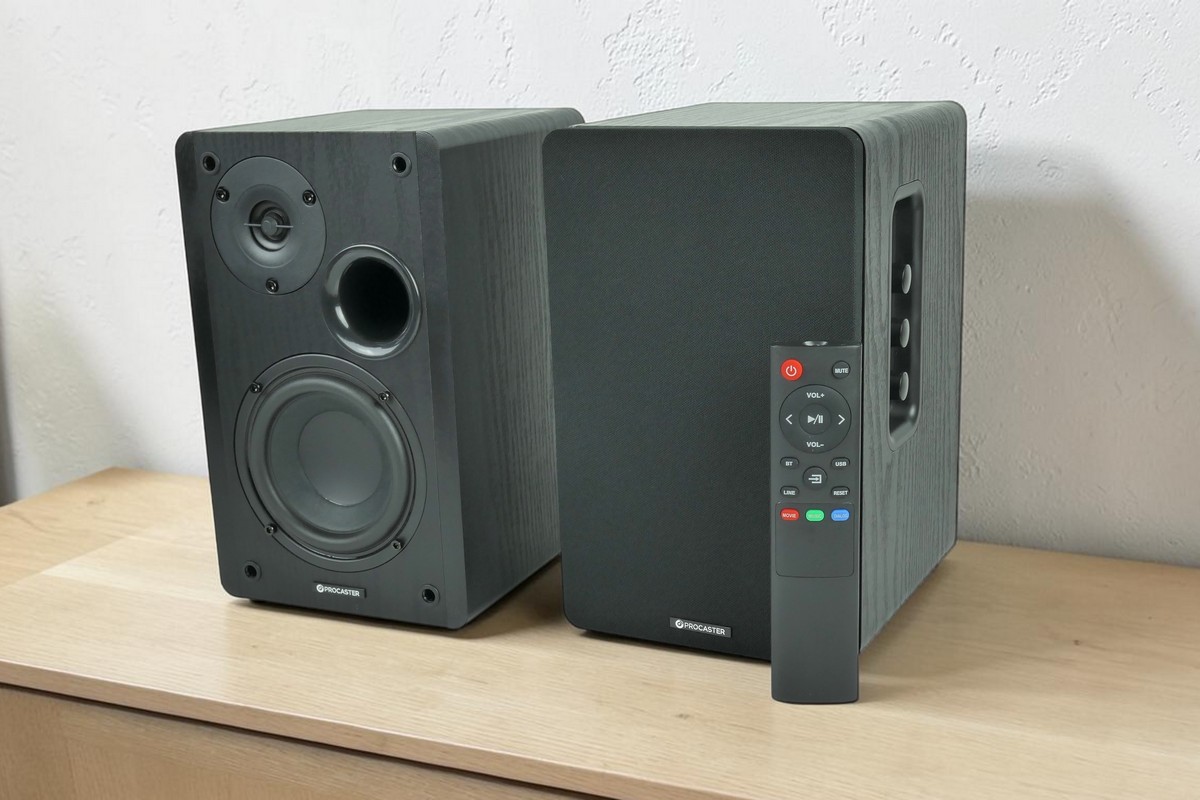 In the experiment, ProCaster S3 compact active multi-function speakers