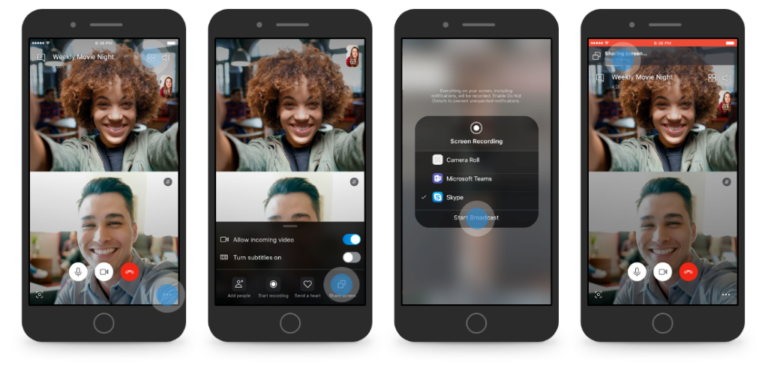 Skype sai ruudunjakotoiminnon myös Android- ja iOS-sovelluksiin