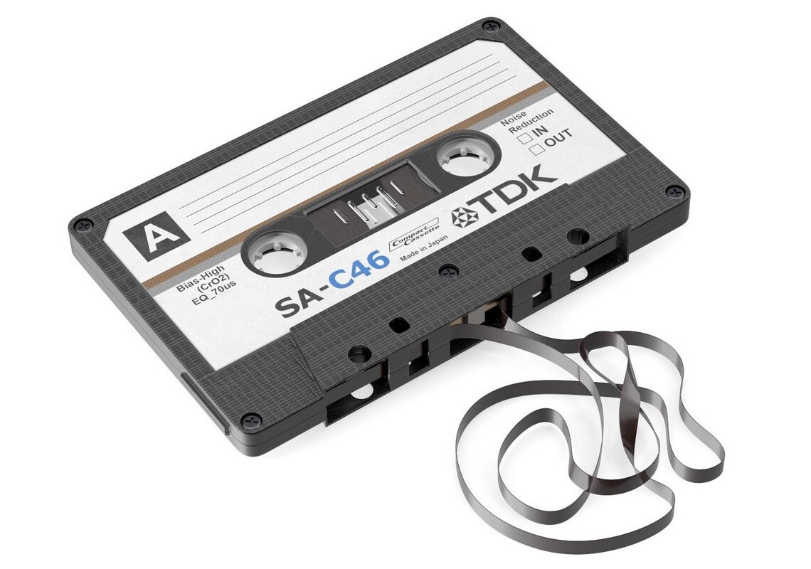 TDK cassette tape outside