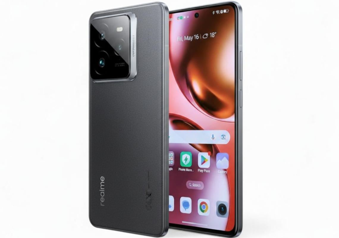 Testissa Realme GT 7 alypuhelin Talla jaksaa pitkaan ja kirkkaasti