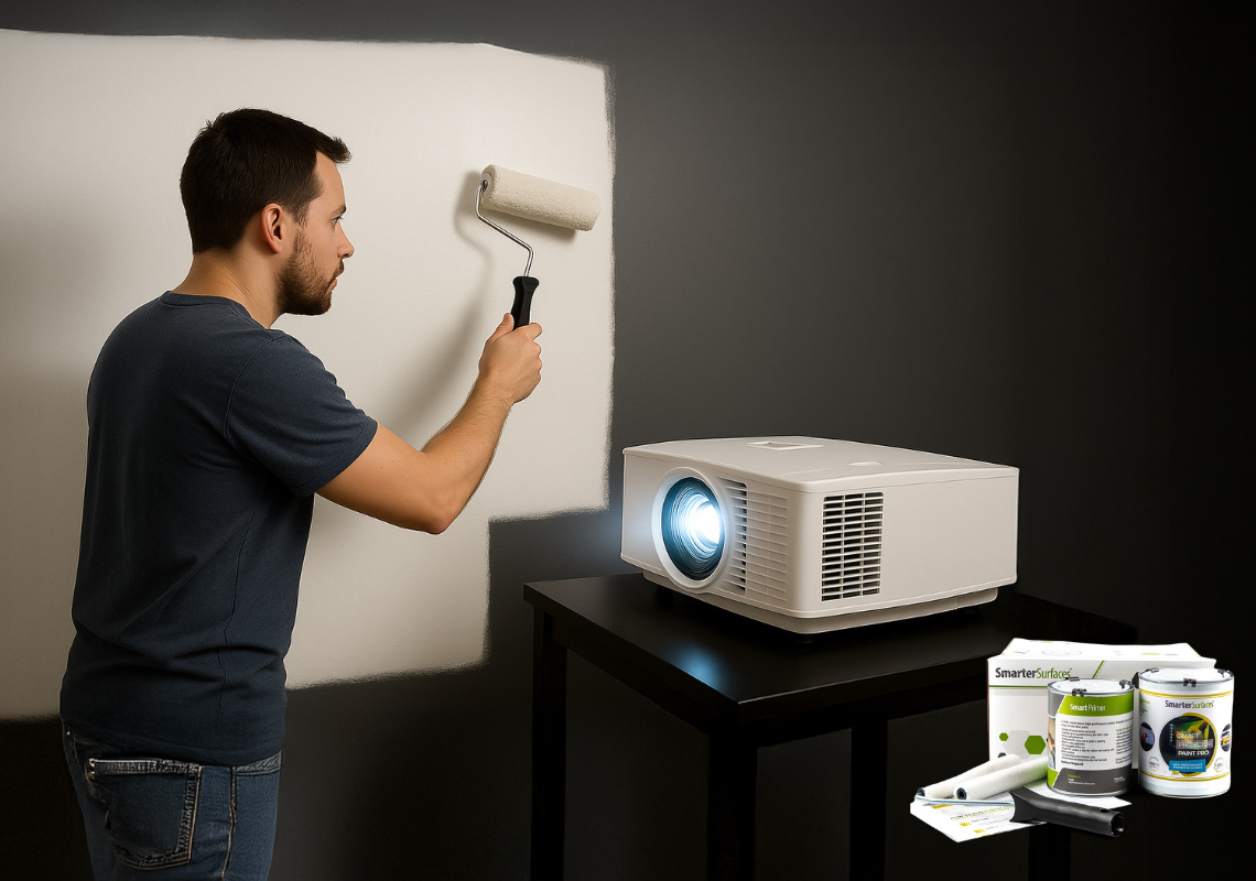 Painting white canvas