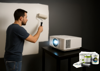 Painting white canvas