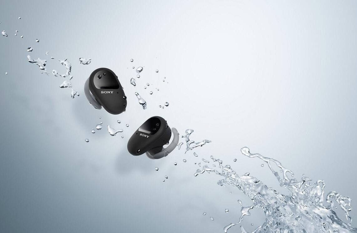 Sony's completely wireless WF-SP800N sports headphones with noise cancellation