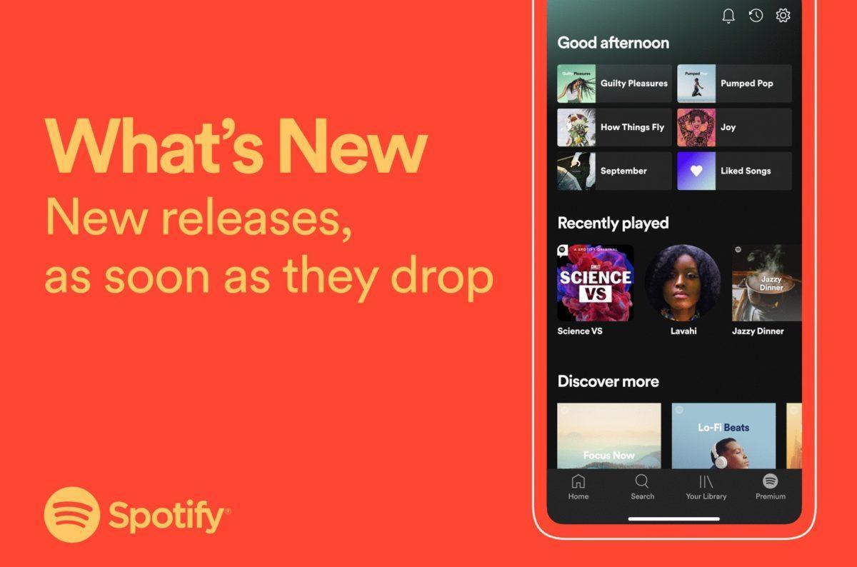 Spotify ilmoittaa kohta suosikkiartistien uutuuksista