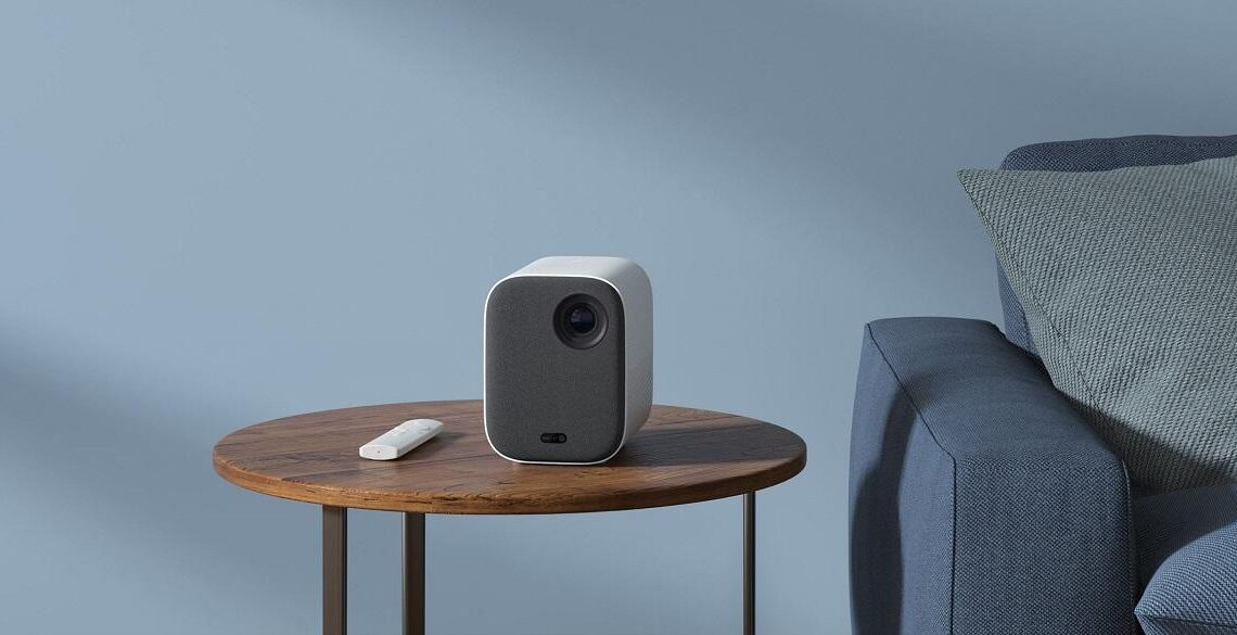 The compact Xiaomi video projector makes it possible to watch Netflix movies and other video presentations anywhere