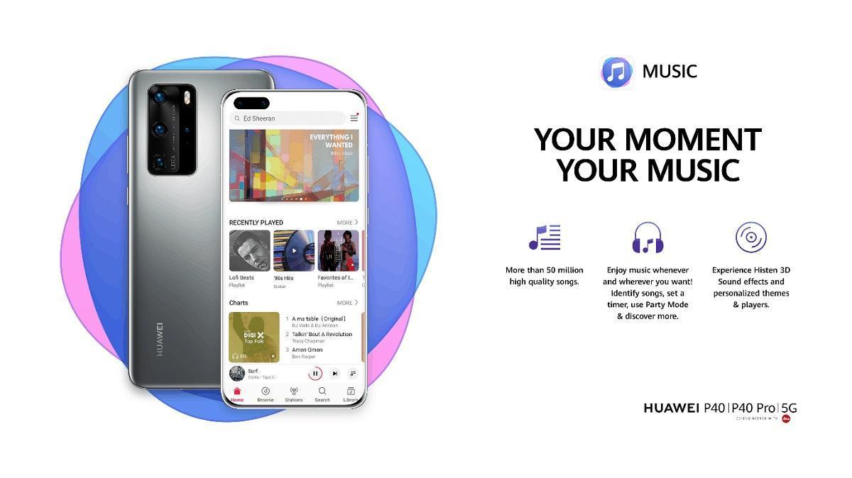 Huawei julkaisi uuden HuaweiMusic -suoratoistopalvelun myös Suomessa