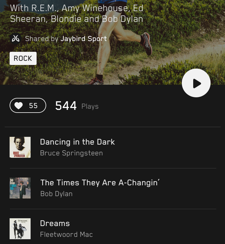 Jaybird-urheilukuulokkeiden sovellus uudistui – sisältää Spotifyn